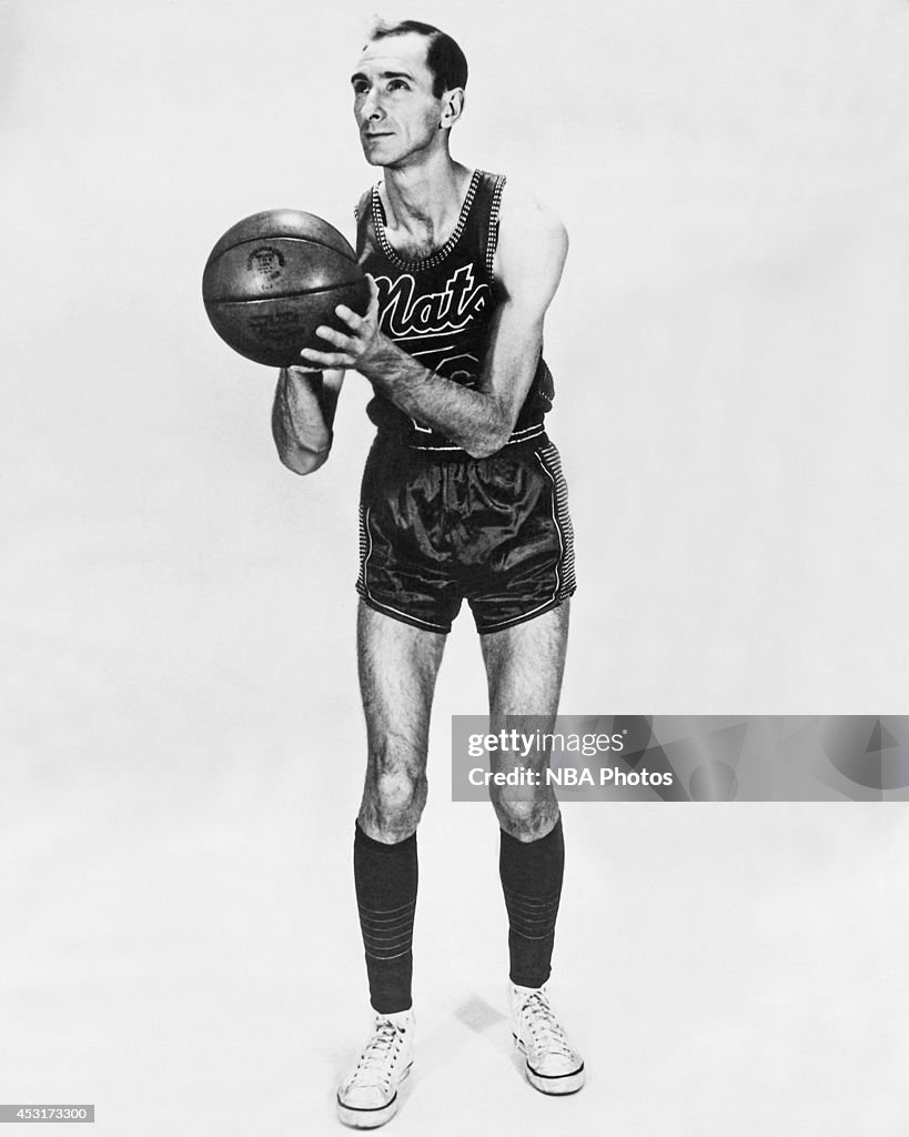 Red Rocha Nba Red Rocha of the Syracuse Nationals poses for a portrait circa 1954 ...