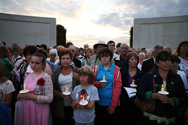 GBR: Candlelit Vigil At The National Memorial Arboretum