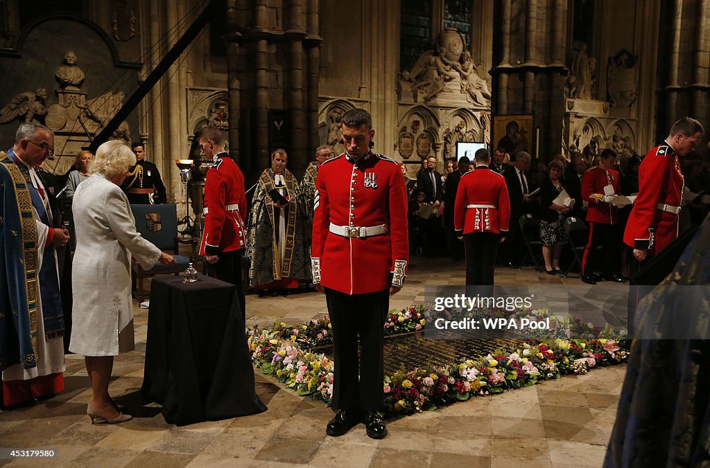 The Duchess Of Cornwall Attends The Vigil Of Prayer Service