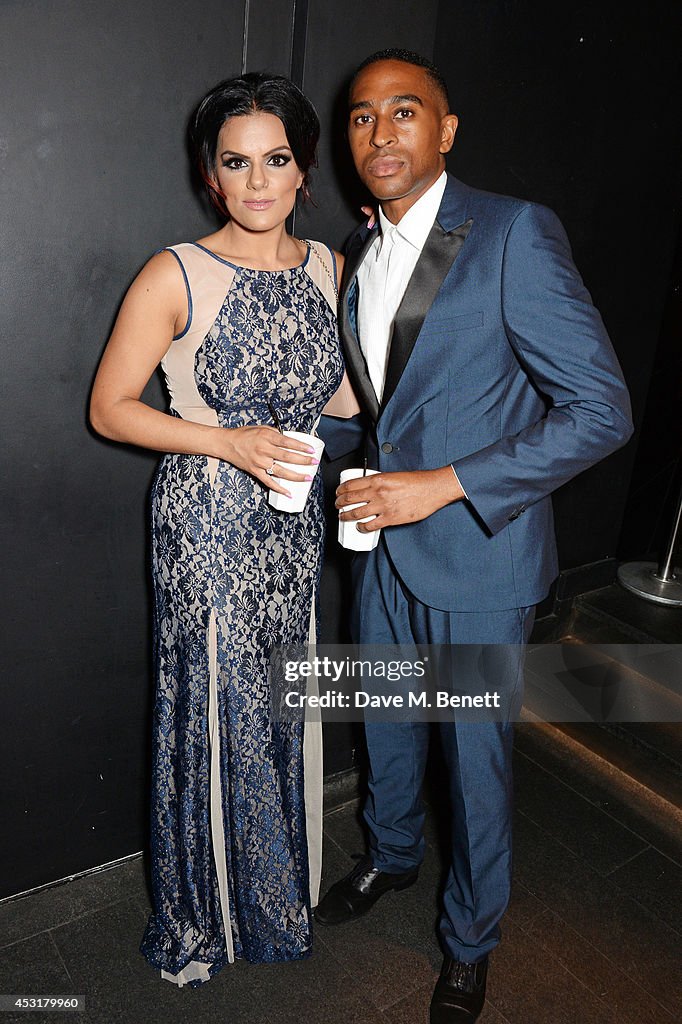 Kiss FM DJ's Neev Spencer and AJ King attend an after party following