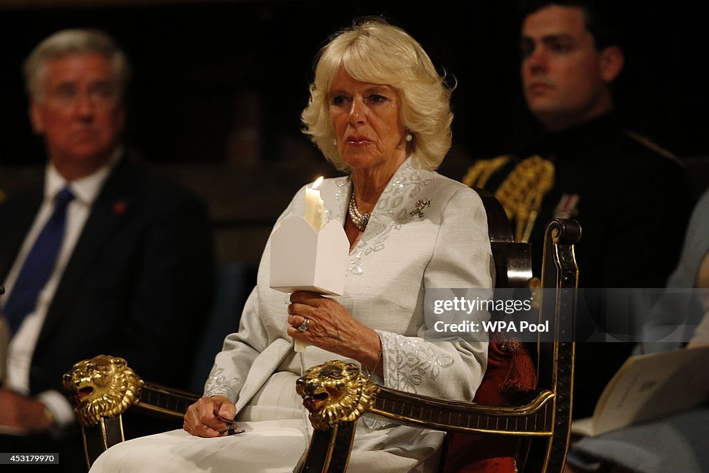 The Duchess Of Cornwall Attends The Vigil Of Prayer Service