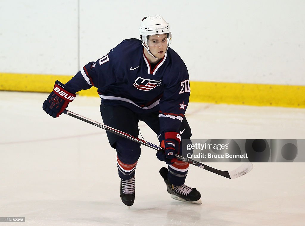 Sweden v USA Blue - 2014 USA Hockey Junior Evaluation Camp