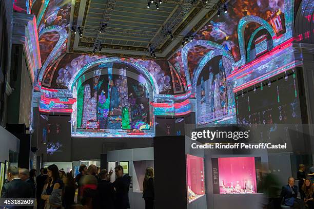General view of atmosphere at the 'Cartier: Le Style et L'Histoire' Exhibition at Le Grand Palais on December 2, 2013 in Paris, France.
