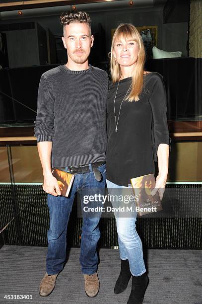 Toby Burgess and Debbie Leng attends a launch of Fatima Bhutto's debut novel "The Shadow Of The Crescent Moon" at the Belgraves Hotel on December 2,...