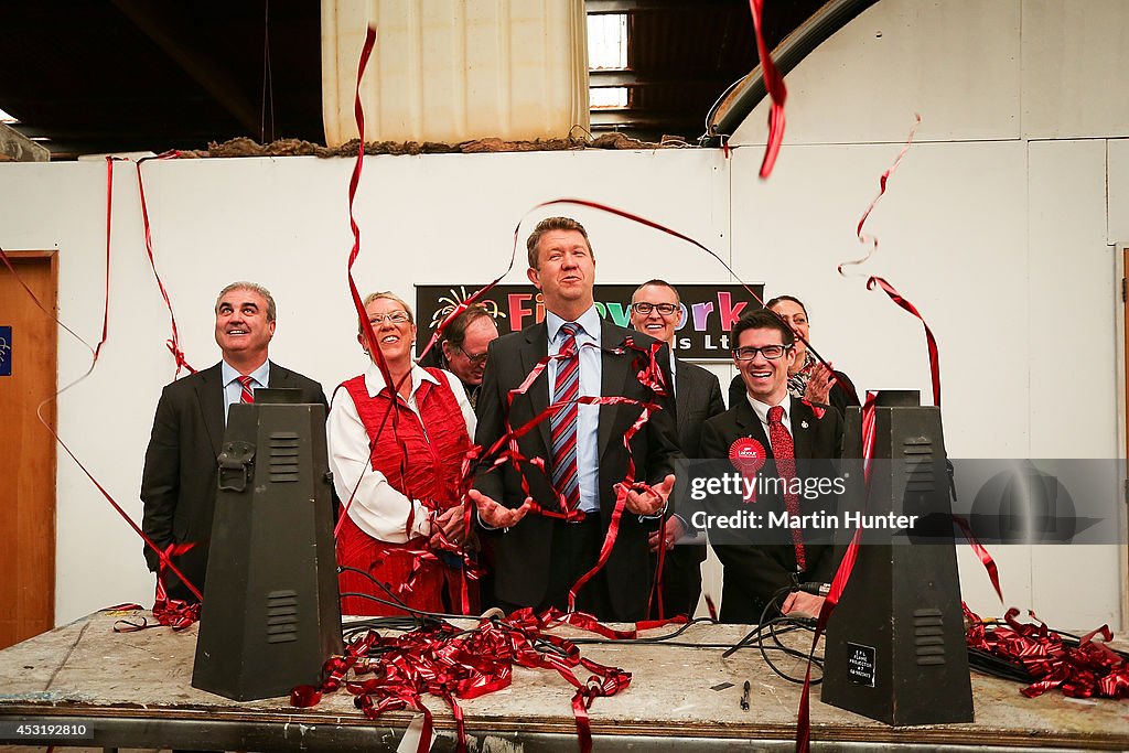 David Cunliffe And David Clark Announces Labour's Small Business Policy