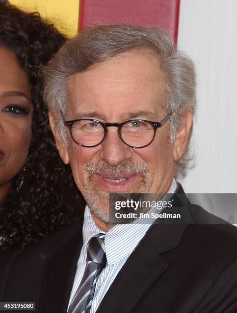 Producer/director Steven Spielberg attends the "The Hundred-Foot Journey" New York Premiere at Ziegfeld Theater on August 4, 2014 in New York City.