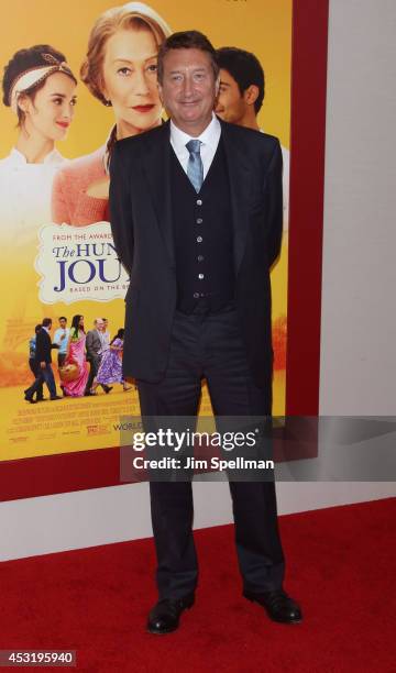 Screenwriter Steven Knight attends the "The Hundred-Foot Journey" New York Premiere at Ziegfeld Theater on August 4, 2014 in New York City.