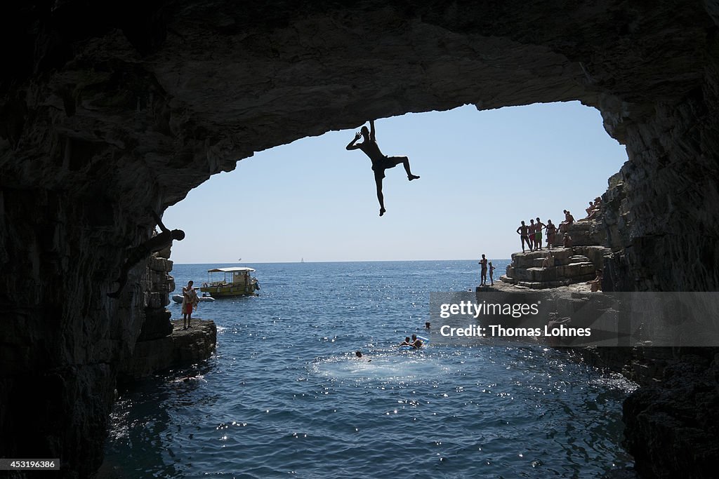 Deep-Water Soloing On Croatian Coast