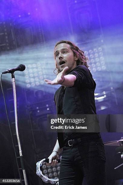 25th: Julien Dore performs live during the Paleo Festival on July 25th 2014 in Nyon, Switzerland.