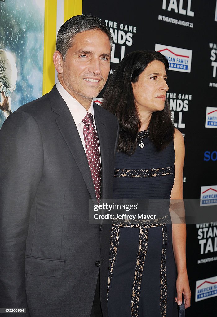 Actor Jim Caviezel and wife Kerri Browitt Caviezel attend the 'When