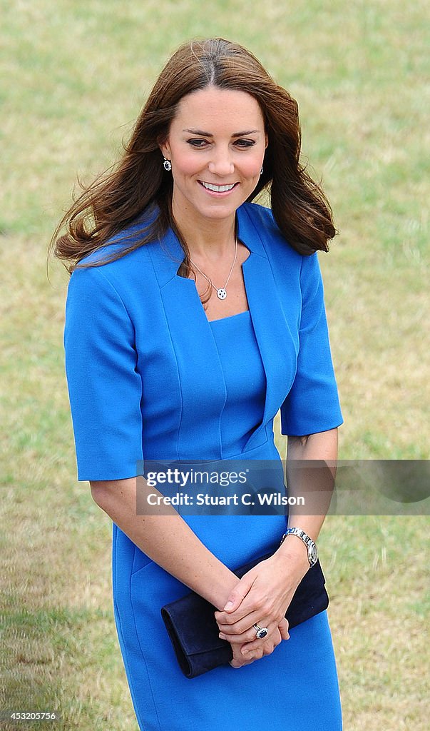 Duke And Duchess Of Cambridge And Prince Harry Visit Tower Of London's Ceramic Poppy Field