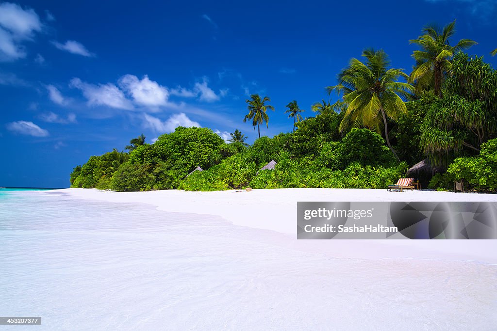 Beautiful beach on Maldives