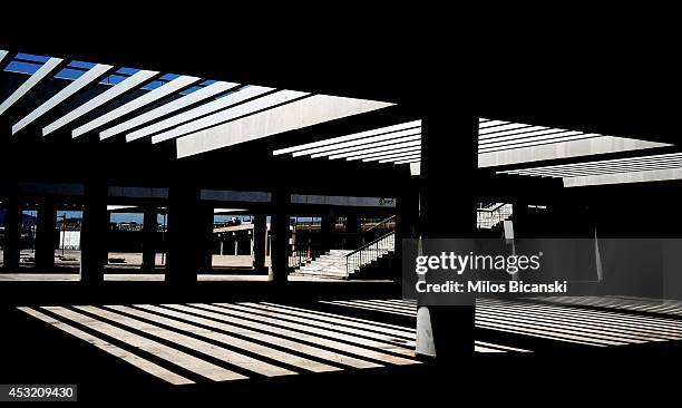 General view at Faliro Olympic Complex in Athens, Greece on July 31, 2014. Ten years ago the XXVIII Olympiad was held in Athens from the 13th - 29th...