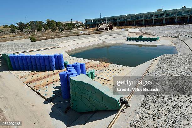 General view of the Olympic Canoe/Kayak Slalom Center at the Helliniko Olympic complex in Athens, Greece on July 31, 2014. Ten years ago the XXVIII...