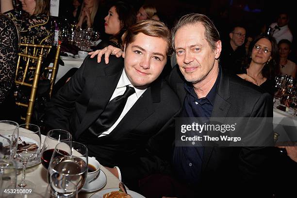 Steve Buschemi and James Gandolfini's son Michael Gandolfini attend IFP's 23nd Annual Gotham Independent Film Awards at Cipriani Wall Street on...