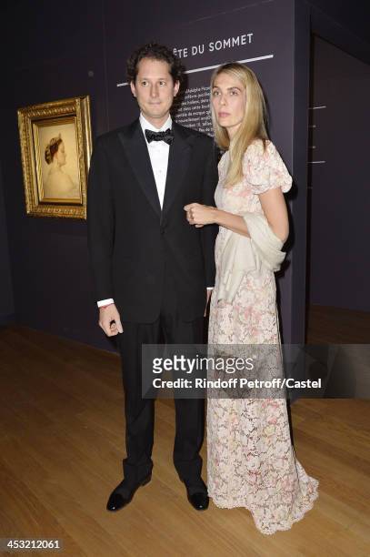 John Elkan and his wife Laviana Elkan attend 'Cartier: Le Style et L'Histoire' Exhibition Private Opening at Le Grand Palais on December 2, 2013 in...