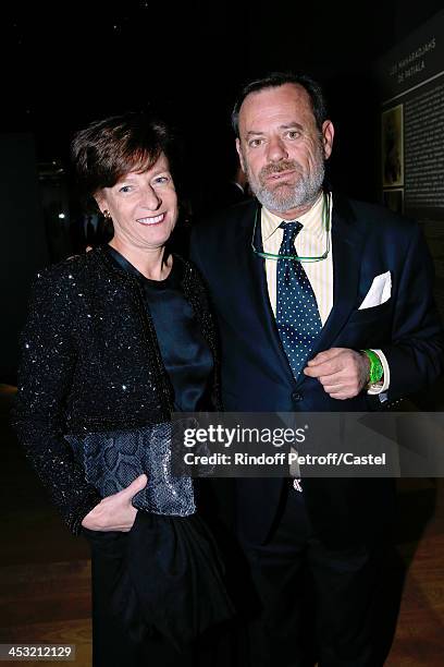 Patricia Barbizet and Louis Benech attend 'Cartier: Le Style et L'Histoire' Exhibition Private Opening at Le Grand Palais on December 2, 2013 in...