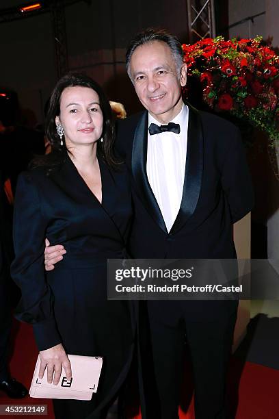 Guillaume Ceruti and his wife Marjerie Ceruti attend 'Cartier: Le Style et L'Histoire' Exhibition Private Opening at Le Grand Palais on December 2,...