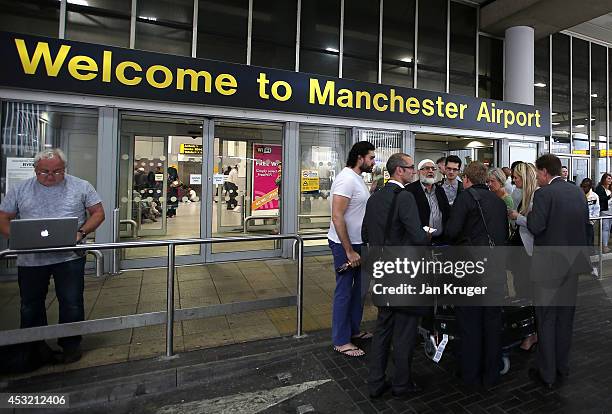Passenger of the Qatar Airways flight from Doha is interviewed after their plane had a military escort into Manchester Airport, a man has been...
