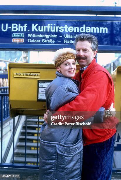 Anita Kupsch, Lebensgefährte Klaus-Detlef Krahn am in Berlin, Deutschland.