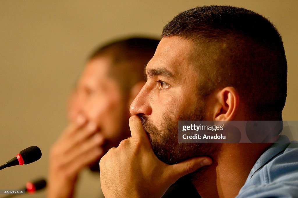 Press conference of Atletico Madrid's player Arda Turan and head coach Diego Simeone in Izmir