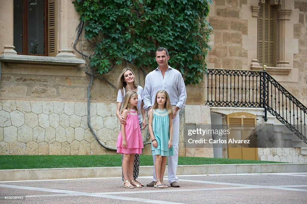 Spanish Royals Arrive at Palma de Mallorca