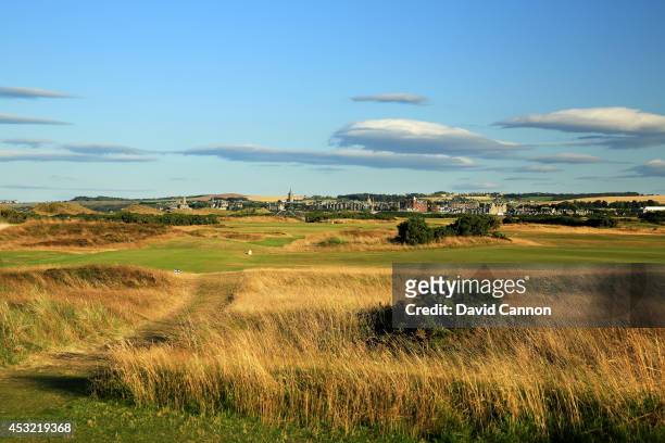 The par 4, 9th hole on the Old Course at St Andrews venue for The Open Championship in 2015, on July 29, 2014 in St Andrews, Scotland.