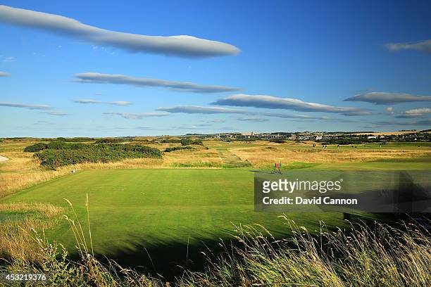 The par 3, 8th hole on the Old Course at St Andrews venue for The Open Championship in 2015, on July 29, 2014 in St Andrews, Scotland.