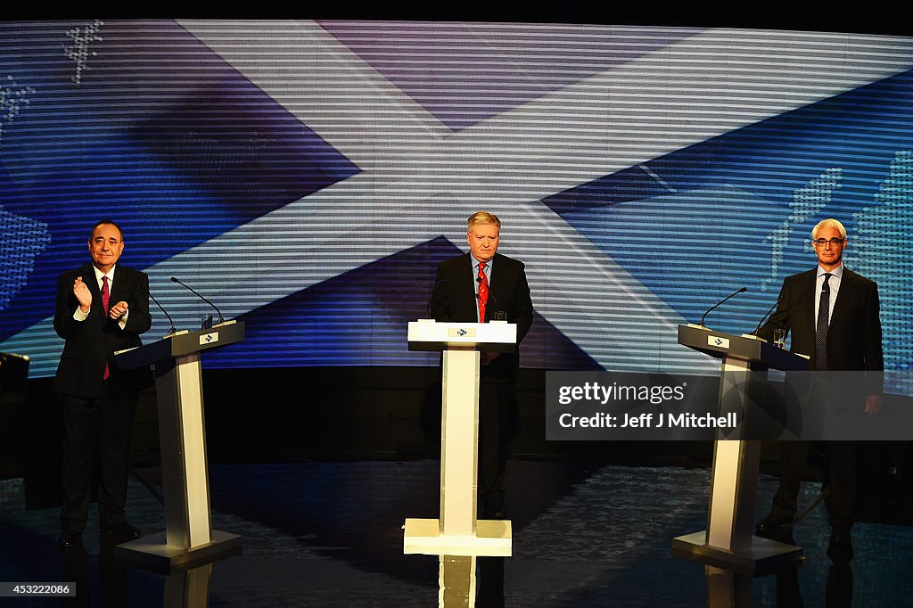 Television Debate Between Alex Salmond And Alistair Darling