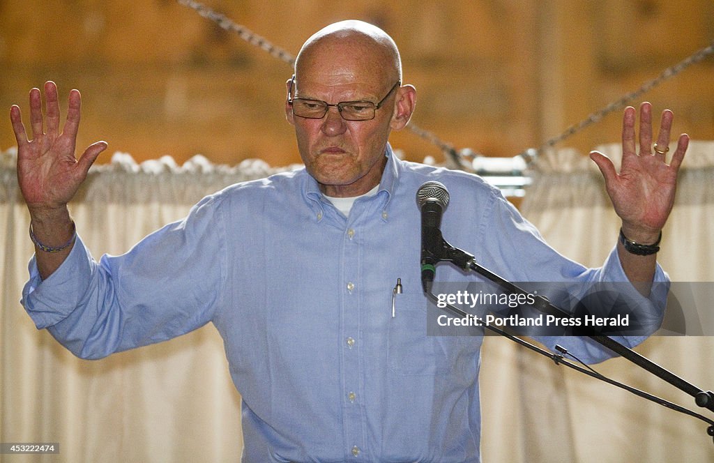 James Carville speaks at Maine Fundraiser