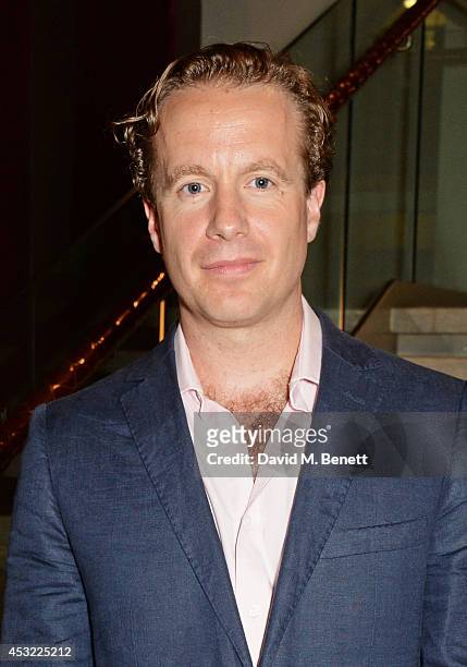 Cast member Geoffrey Streatfeild attends an after party following the press night performance of "My Night With Reg", playing at The Donmar...