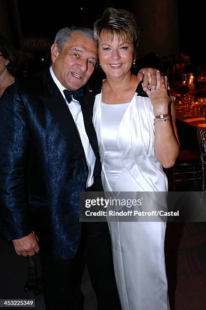 Baron and Baroness Guy Ullens de Schooten attend the 'Cartier: Le Style et L'Histoire' Exhibition Private Opening at Le Grand Palais on December 2,...