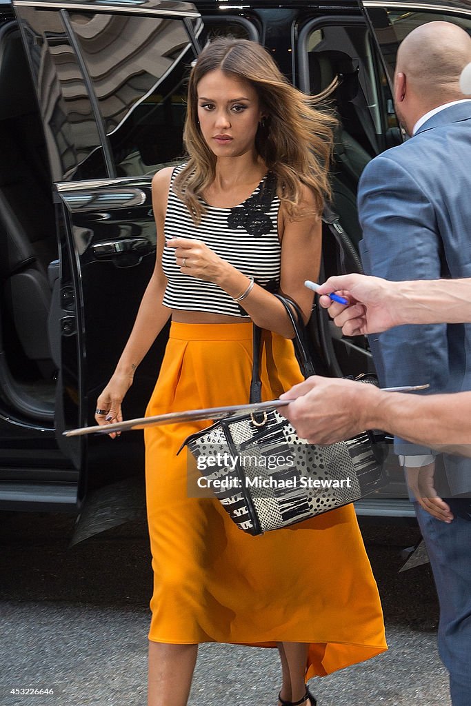 Celebrity Sightings In New York City - August 05, 2014