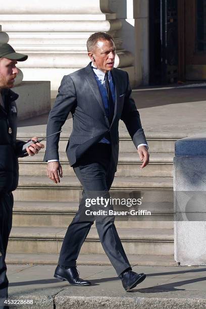 Daniel Craig is seen on the set of "Skyfall" on February 03, 2012 in London, United Kingdom.