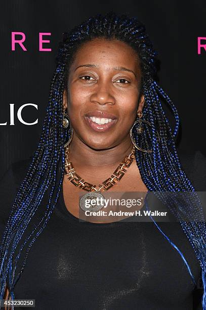 Raquel Smith attends the Roland Mouret for Banana Republic Collection Launch on August 5, 2014 at White Street Restaurant in New York City.