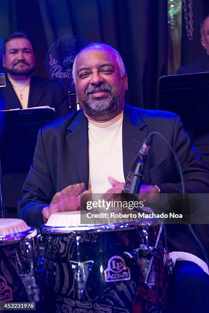 Conga Drum Player with El Gran Combo. The popular salsa group El Gran Combo de Puerto Rico performs in Toronto celebrating their 52 anniversary of...