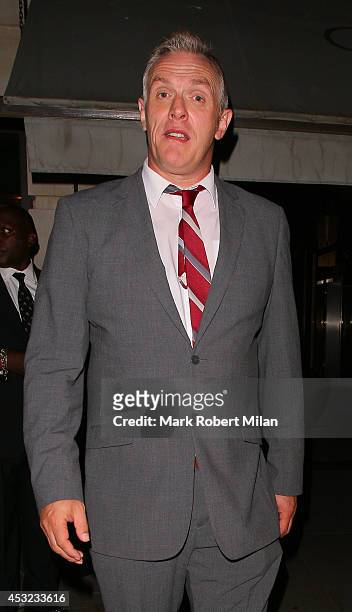 Greg Davies attending the Inbetweeners 2 aftershow party at Aqua on August 5, 2014 in London, England.