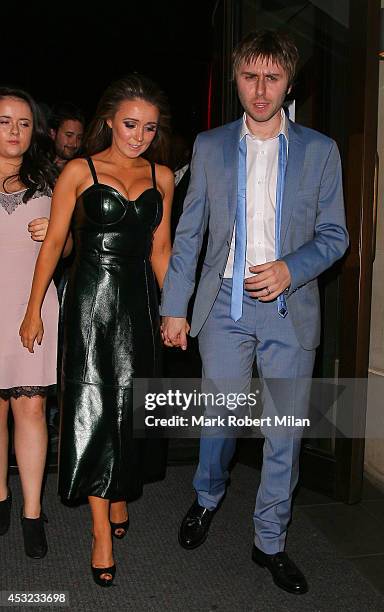 James Buckley and Clair Meek attending the Inbetweeners 2 aftershow party at Aqua on August 5, 2014 in London, England.