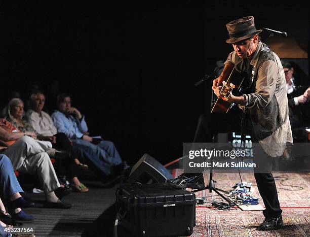 Musician Nils Lofgren performs during An Evening With Nils Lofgren at The GRAMMY Museum on August 5, 2014 in Los Angeles, California.