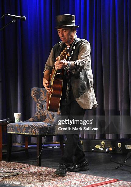 Musician Nils Lofgren performs during An Evening With Nils Lofgren at The GRAMMY Museum on August 5, 2014 in Los Angeles, California.