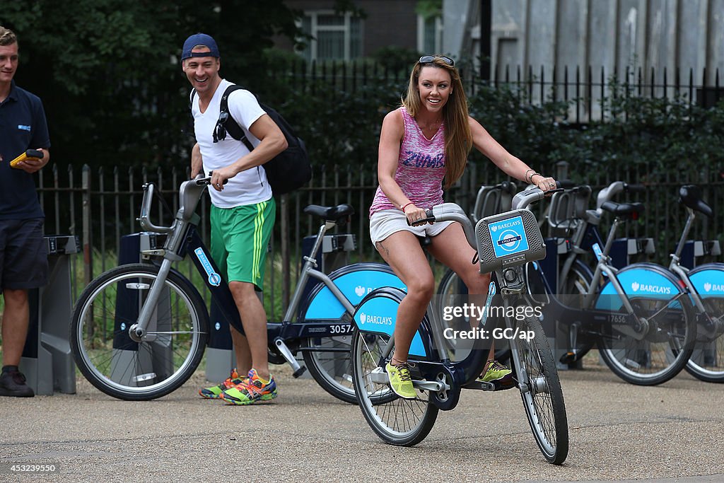 Michelle Heaton And Matt Evers Sightings - August 1, 2014