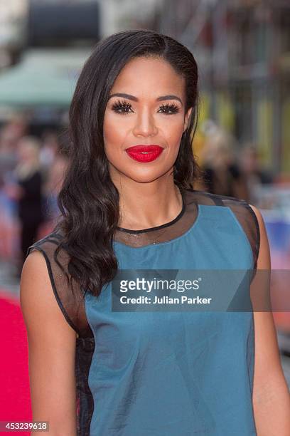 Sarah-Jane Crawford attends the World Premiere of "The Inbetweeners 2" at Vue West End on August 5, 2014 in London, England.