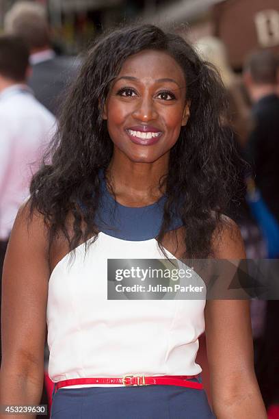 Beverley Knight attends the World Premiere of "The Inbetweeners 2" at Vue West End on August 5, 2014 in London, England.