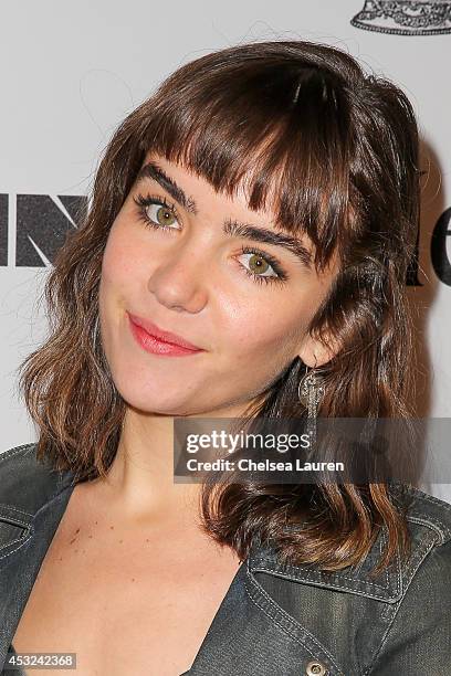 Actress Ana Coto arrives at the Ladygunn magazine issue launch at No Vacancy on August 5, 2014 in Los Angeles, California.