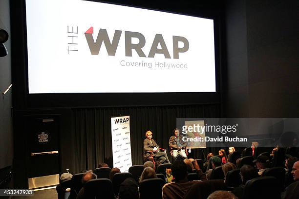 Moderator Sharon Waxman and Director Kim Mordaunt attend the TheWrap's Awards & Foreign Screening Series "The Rocket" at the Landmark Theater on...