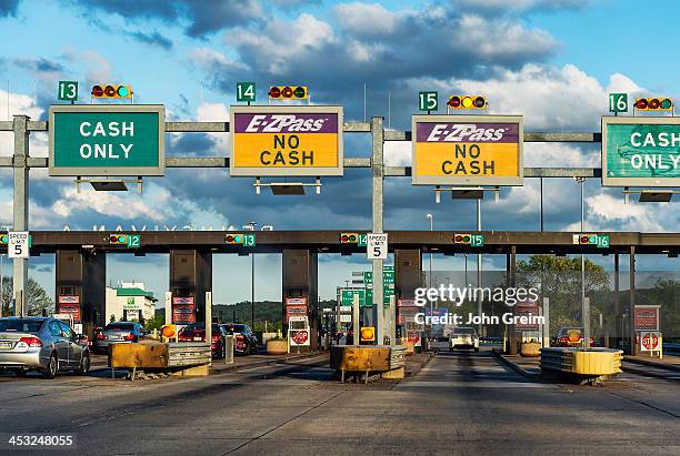 Pass toll booth.