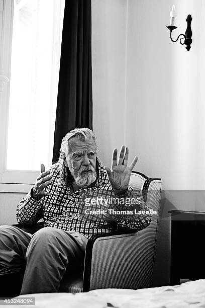 Actor Michael Lonsdale is photographed for Self Assignment on May 21, 2014 in Cannes, France.
