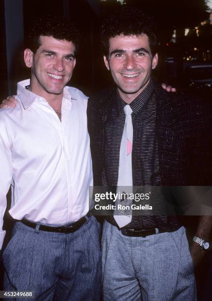 Actor Paul Kreppel and brother Neil attend "Broadway on Canon" Stage Benefit for the Actors Fund on July 2, 1986 at Public State/L.A. In Los Angeles,...