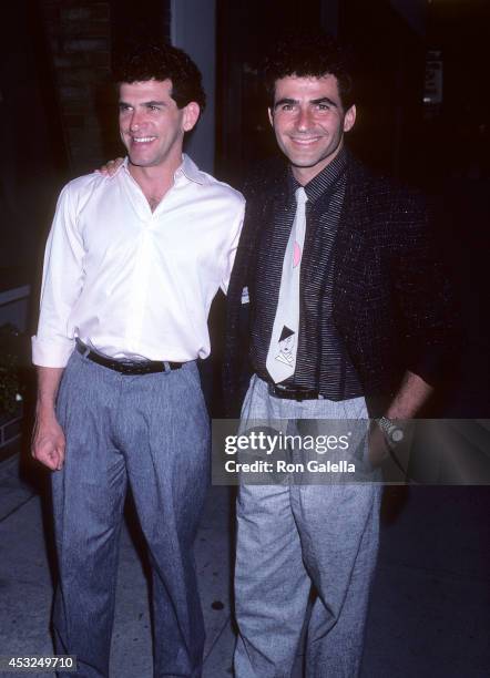 Actor Paul Kreppel and brother Neil attend "Broadway on Canon" Stage Benefit for the Actors Fund on July 2, 1986 at Public State/L.A. In Los Angeles,...