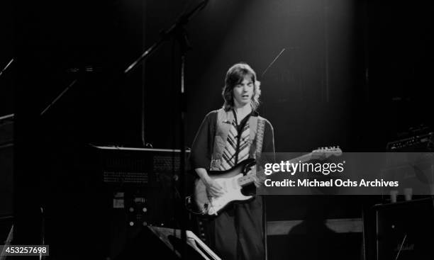Giutarist Jimmy McCulloch of the rock group Wings performs at the Forum on June 21, 1976 in Inglewood, California.